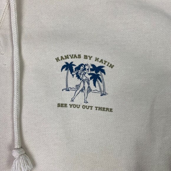 Kanvas By Katin Hoodie Men's Large Hula Girl Hawaii See You Out There sweatshirt - Picture 5 of 11
